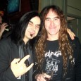 AJ and Steve Harris from Iron Maiden
