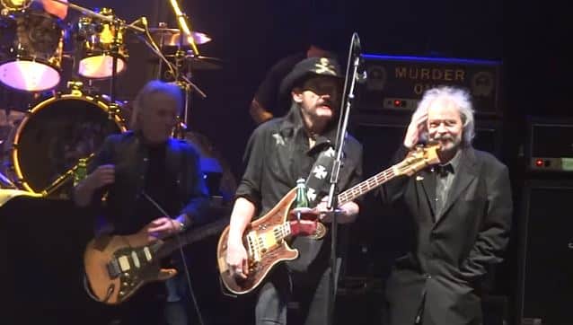 motorhead, Motorhead joined onstage by classic members ‘Fast’ Eddie Clark and Phil ‘Philthy’ Taylor…