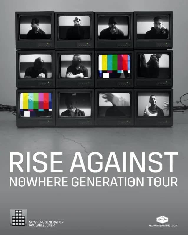 rise against tour dates 2021, RISE AGAINST Announce The ‘Nowhere Generation’ U.S. Summer Tour