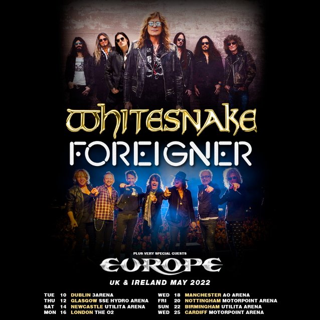 whitesnake foreigner tour dates, WHITESNAKE Welcomes TRANS-SIBERIAN ORCHESTRA Singer DINO JELUSICK