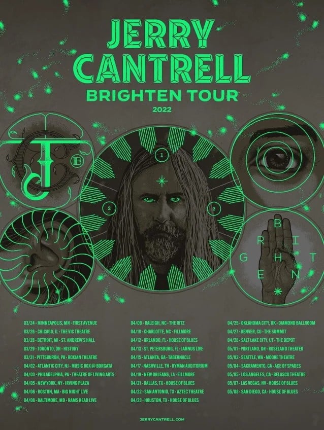 alice in chains jerry cantrell tour dates, ALICE IN CHAINS’ JERRY CANTRELL Announces Spring 2022 North American Solo Tour