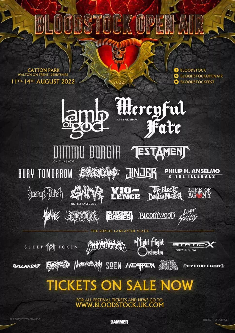 boodstock 2022 lineup, JINJER, EYEHATEGOD, HATEBREED And More Added To Bloodstock 2022 Lineup
