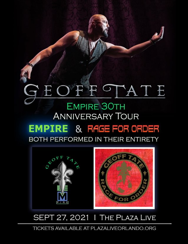 geoff tate empire rage for order, Watch GEOFF TATE Perform QUEENSRŸCHE’s ‘Empire’ And ‘Rage For Order’ Albums In Orlando