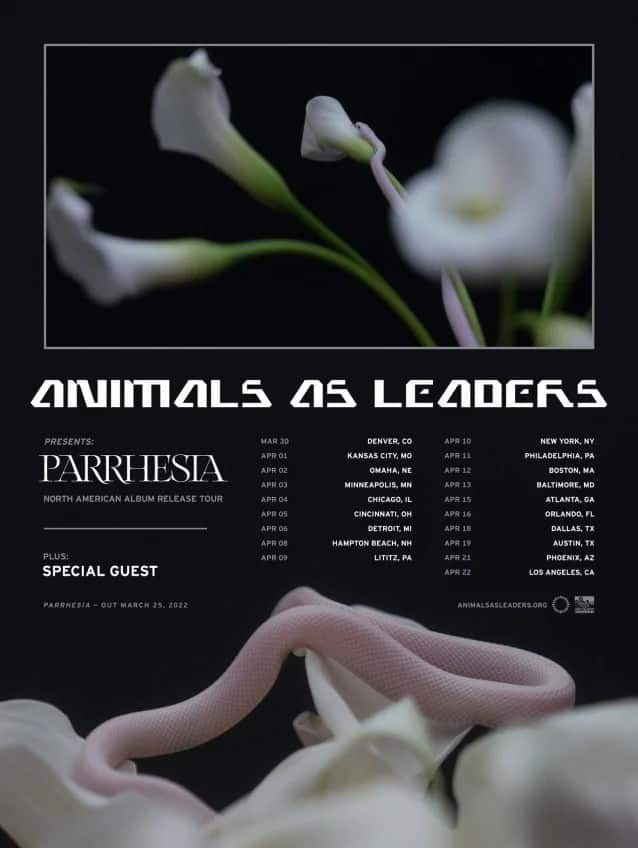 animals as leaders tour dates, ANIMALS AS LEADERS Announce 2022 ‘Parrhesia’ U.S. Tour Dates