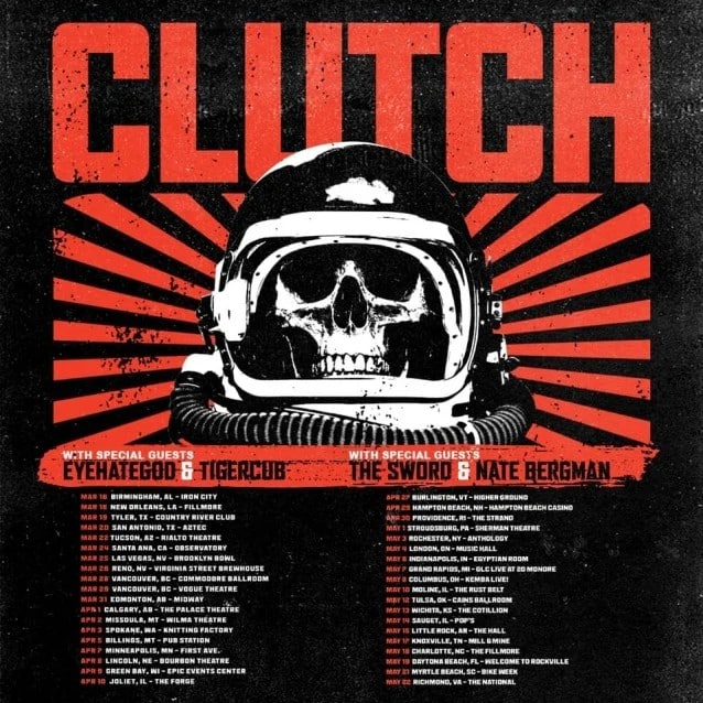 clutch tour dates, CLUTCH Announce Spring 2022 North American Tour Dates