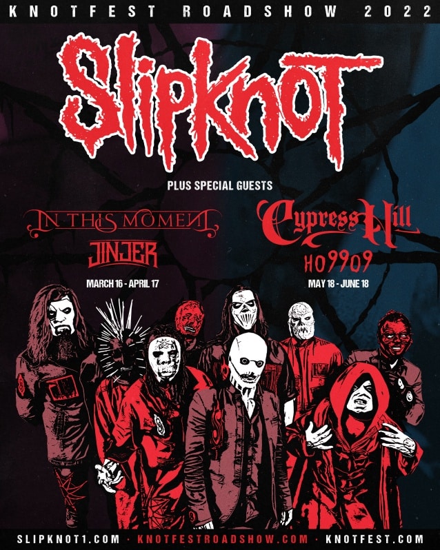 slipknot knotfest roadshow tour dates, SLIPKNOT Announce Spring 2022 ‘Knotfest Roadshow’ Tour Dates