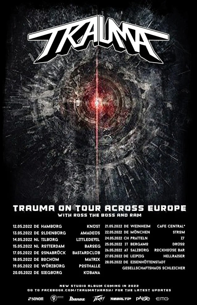 trauma band, CLIFF BURTON’s Pre-METALLICA Band TRAUMA Announce New Album And European Tour
