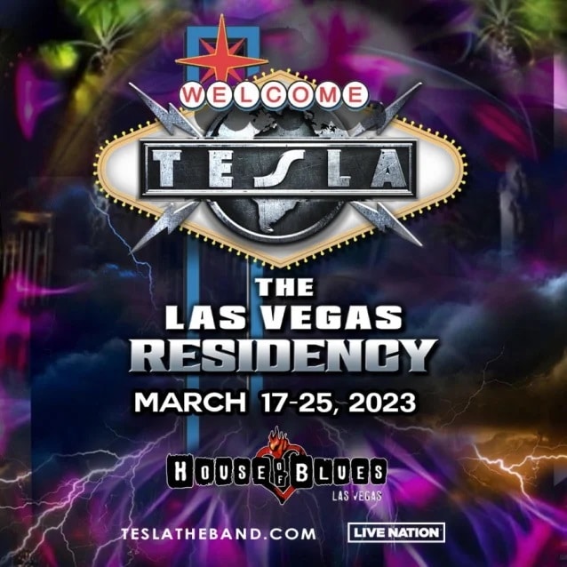 tesla,tesla band,tesla las vegas residency,tesla las vegas,tesla frank hannon,tesla tour dates, TESLA Announces 2023 Las Vegas Residency At House Of Blues Las Vegas